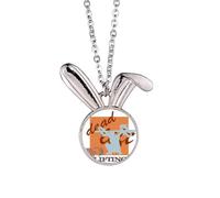 no/no China Gym Squat Barbell Deadlift Collar con colgante de conejo animal joyería regalo