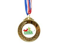 no/no China Map Green China Town Gold Award - Cinta para el primer lugar
