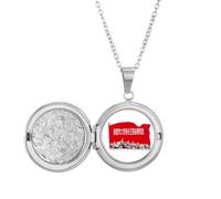 no/no China Red Education Propaganda Follow Locket Collar Hold Picture Jewelry Regalo de cumpleaños
