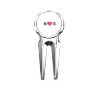 no/no Chinese I Love You - Herramienta de reparación de marcador de pelota de golf casual con texto en inglés "I Love You"