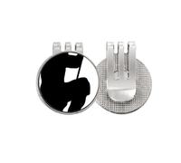 no/no Chino Shaolin Stick Marcial Art Culture Golf Ball Marker Hat Clip Clip Esmalte Magnético