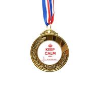 no/no Cinta con texto en inglés "Keep Calm Red Black Gold Award" para ganador del premio First Place