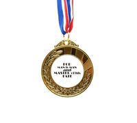 no/no Cinta con texto en inglés "Quote For Man Is Man And Master Of His Fate", ganador del premio Gold Award, primer lugar