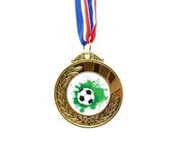 no/no Cinta de fútbol y fútbol deportivo Your Text Gold Award Winner Medal First Place