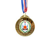 no/no Cinta de oro con emblema nacional de Djibouti, símbolo del país, ganador del premio de oro