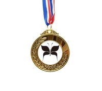no/no Cinta negra de hadas Art Deco Fashion Gold Award Winner Medal First Place