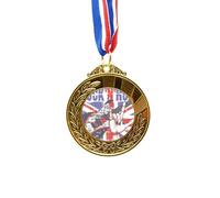 no/no Cinta para el primer lugar de la bandera del país de Inglaterra con guitarra, ganador del premio de oro del Reino Unido