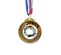 no/no Cinta para el primer lugar de la medalla con cita de peces con imagen de pez de mar
