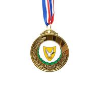 no/no Cinta para el primer lugar de la medalla de oro del país con emblema nacional de Chipre