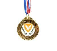no/no Cinta para el primer lugar de la medalla de oro del país con emblema nacional de Chipre