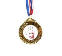 no/no Cinta para el primer lugar de la medalla del ganador del premio Art Deco de Halloween con impresión de terror