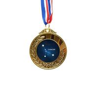 no/no Cinta para el primer lugar de la medalla del signo del zodiaco de la constelación del cáncer