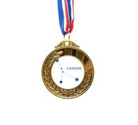 no/no Cinta para el primer lugar de la medalla del zodiaco del signo de la constelación del cáncer