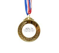 no/no Cinta para el primer lugar de la medalla ganadora del premio "Wealth Is The Test Of A Man's Character"
