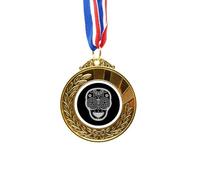 no/no Cinta para el primer lugar de medalla de oro del Día de los Muertos de México, color negro y blanco