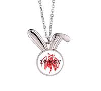 no/no Collar con colgante de conejo con alas de dragón y mito de animales, regalo de joyería de animales