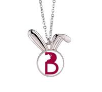 no/no Collar con colgante de conejo con diseño de caballo, pastizal, migración, unidad, conejo, joyería de regalo