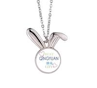no/no Collar con colgante de conejo de ciudad de civilización prehistórica, regalo de joyería de conejito