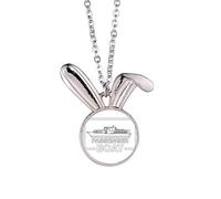 no/no Collar con colgante de conejo de navegación oceánica para barco de pasajeros, carruaje de pasajeros, joyería de regalo