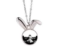 no/no Collar con colgante de conejo del Sena del Museo del Louvre Renacentista, joyería de regalo