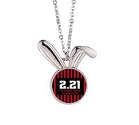 no/no Collar con colgante de conejo para aniversario, colonialismo, libertad, conejo, joyería de regalo