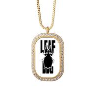 no/no Collar con colgante de gusanos de animales de miedo a insectos, joyería dorada de cristal de diamante