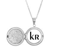 no/no Collar con medallón con símbolo de moneda de Dinamarca, joyería para regalo de cumpleaños