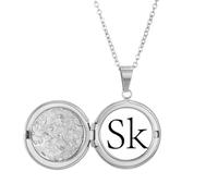 no/no Collar con medallón con símbolo de moneda, Koruna Eslovaca, SKK, joyería para regalo de cumpleaños