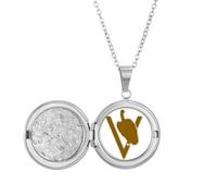 no/no Collar con medallón de buitres con ramas para detener las búsquedas, joyería para regalo de cumpleaños