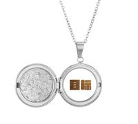 no/no Collar con medallón de calidad objetivo, joyería para regalo de cumpleaños