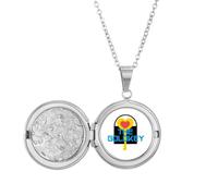 no/no Collar con medallón de carnaval brasileño en Joy para guardar fotos, regalo de cumpleaños