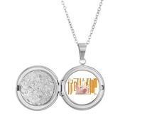 no/no Collar con medallón de cerdos abandonando decepciones, joyería para regalo de cumpleaños