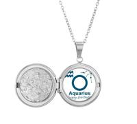 no/no Collar con medallón de constelación de destino para celebración de cumpleaños, joyería para regalo de cumpleaños