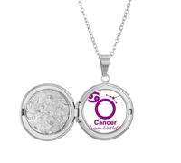 no/no Collar con medallón de constelación de destino para cumpleaños, celebración, cáncer, joyería para regalo de cumpleaños