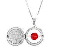 no/no Collar con medallón de feliz reunión con parejas, joyería para regalo de cumpleaños