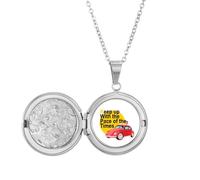 no/no Collar con medallón de la era avanzada de aprendizaje juvenil, joyería para regalo de cumpleaños