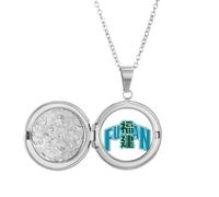 no/no Collar con medallón de la provincia de la ciudad de Fujian, joyería para regalo de cumpleaños