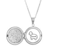 no/no Collar con medallón de oveja y cabra, regalo de cumpleaños