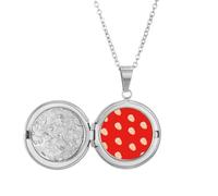 no/no Collar con medallón de perfil rojo Joe del presidente de los Estados Unidos, joyería para regalo de cumpleaños