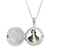 no/no Collar con medallón Goethe de Poeta Dramático Alemán, joyería para regalo de cumpleaños
