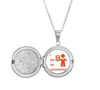 no/no Collar con medallón para calculadora, contabilidad, datos, trabajo, joyería, regalo de cumpleaños