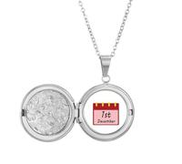 no/no Collar con medallón para el Día Mundial del SIDA para prevenir enfermedades, joyería para regalo de cumpleaños