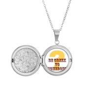 no/no Collar con medallón para entender el conocimiento común, cultura del idioma inglés, joyería para regalo de cumpleaños