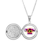 no/no Collar con medallón para niños, con texto "Happy Pure Dreams", regalo de cumpleaños