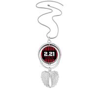no/no Collar giratorio con colgante de alas de ángel para aniversario conmemorativo, colonialismo, libertad, joyería, Medium