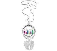 no/no Collar giratorio con colgante de índice de felicidad de National Differences, Medium