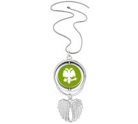 no/no Collar giratorio con diseño de animales de hadas, hadas, habilidad extranjera, águila, mosca, alas de ángel, joyería, Medium