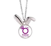no/no Constellation Fate - Collar con colgante de conejo de cáncer para celebración de cumpleaños, joyería de regalo