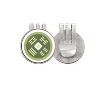 no/no Copper Cash - Marcador de pelota de golf con diseño de China y clip magnético esmaltado