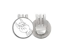 no/no Culture Hand - Marcador de pelota de golf con clip magnético esmaltado